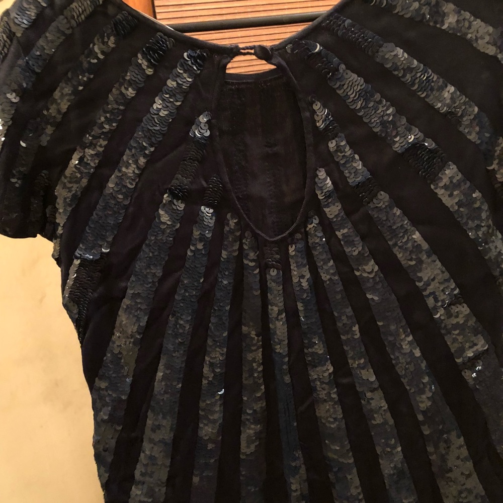 French connection dark navy sequin dress 2 - Picture 4 of 5